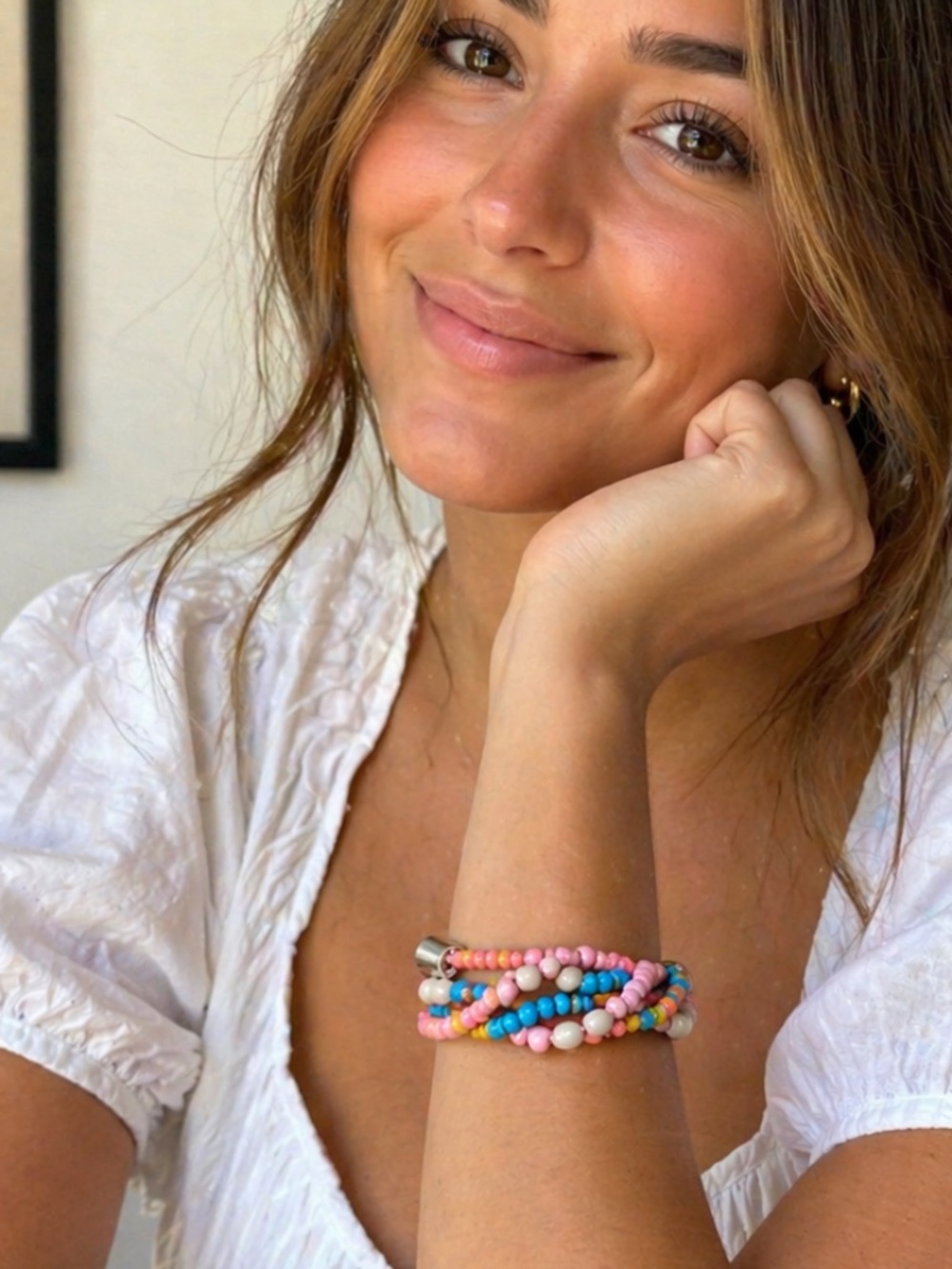 ✨ Colorful Twisted Bead Bracelet | Chunky Statement | Adjustable Fit ✨